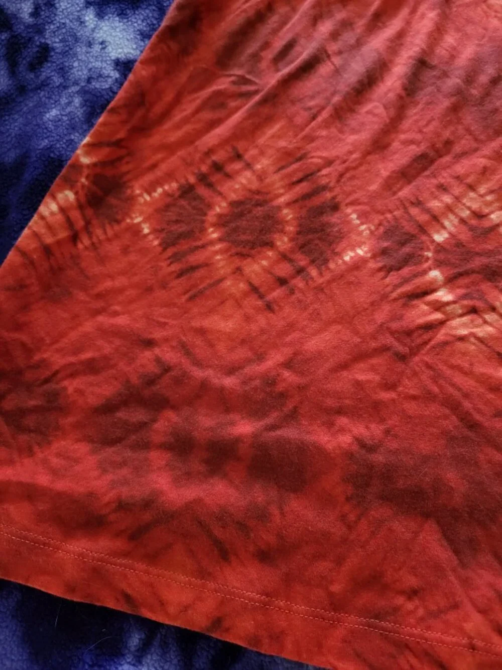 Patagonia Cotton Blend Stretch Pull On Tie Dye Print Skirt Women's size L - Picture 2 of 5